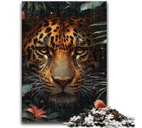 Jigsaw Puzzles for Teenagers 1000 Pieces Jungle Leopard Help The Brain Exercise Addictive Toys to Cultivate Patience Suitable for Couples 26x38cm
