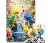 Jigsaw Puzzles for Teenagers 1000 Pieces Jungle Parrot 1000 Pieces for Adults,Family Educational Games Home Decoration Gift 26x38cm