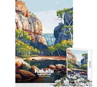 Jigsaw Puzzles for Teenagers 1000 Pieces Kakadu National Park Australia Landscape Create Lasting Family Memories Memorable Seasonal (38x26cm)