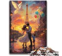 Jigsaw Puzzles for Teenagers 1000 Pieces Kissing Couple 1000 Pieces for Adults,Challenging Game Toys Wall Decoration Unique Birthday And Xmas Gifts (50x75cm)