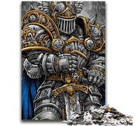 Jigsaw Puzzles for Teenagers 1000 Pieces Knight Warrior Help The Brain Exercise Addictive Toys to Cultivate Patience Perfect Decoration 50x75cm