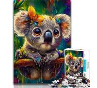 Jigsaw Puzzles for Teenagers 1000 Pieces Koala,for Educational Game Challenge Toy Deal As Gifts for The Whole Family 38x26cm