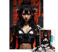 Jigsaw Puzzles for Teenagers 1000 Pieces Lena Lethalstrike - Cyberp Difficult And Challenge Stress Reliever Brain Teaser Game for And from 14 Years And over (50x75cm)