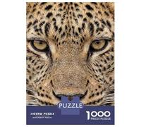 Jigsaw Puzzles for Teenagers 1000 Pieces Leopard Face Close-Up Jigsaws for Adults Fun Games For Family Fun for Is Ideal As A Gift 52x38cm/1000pcs