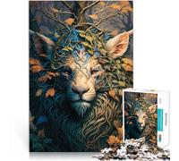Jigsaw Puzzles for teenagers 1000 Pieces Lion Imaginary friend Quiz game 38x52cm deal as gifts for the whole family for 14+