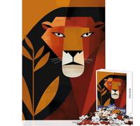 Jigsaw Puzzles for Teenagers 1000 Pieces Lioness on The Hunt Adult Jigsaw Puzzles Staycation Kill Time Educational Challenge Family Fun & Game Night (50x75cm)