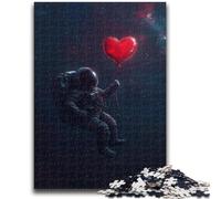 Jigsaw Puzzles for Teenagers 1000 Pieces Loving Astronaut Puzzles,Challenging Game Gifts for Is Ideal As A Gift for The Whole Family (75x50cm)