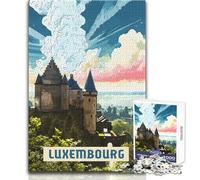 Jigsaw Puzzles for Teenagers 1000 Pieces Luxembourg Challenging Game Toys Difficult Challenge Great Gift Size 50x75cm