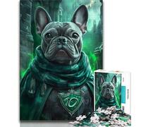 Jigsaw Puzzles for Teenagers 1000 Pieces Magic French Bulldog Teenager Jigsaw,Challenging Difficult Deal As Gifts for The Whole Family 75x50cm