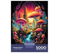 Jigsaw Puzzles for Teenagers 1000 Pieces Magic Mushroom Landscape Puzzles for Adults Hands-on Game Difficult Challenge for Is Ideal As A Gift 70x50cm/1000pcs