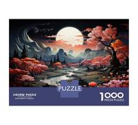 Jigsaw Puzzles for Teenagers 1000 Pieces Magical Night Forest Scene Puzzle for Adults Toy Wall Decor Difficult Challenge for Is Ideal As A Gift 38x26cm/1000pcs