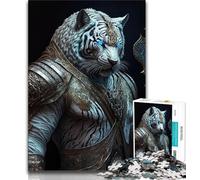Jigsaw Puzzles for Teenagers 1000 Pieces Mechanical Tiger Teenager Puzzles,Educational Family Game Suitable for Desktop Decoration 75x50cm
