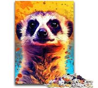 Jigsaw Puzzles for Teenagers 1000 Pieces Meerkat Color Family Entertainment Toys Educational Game for Birthday, Chrismas for Ages 14+ 50x75cm
