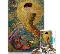 Jigsaw Puzzles for Teenagers 1000 Pieces Mermaid Art 1000 Pieces for Teenagers,Stress Reliever Difficult Challenge Secret Santa Gifts 38x26cm