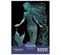 Jigsaw Puzzles for Teenagers 1000 Pieces Mermaid Silhouette Puzzles for Adults Hands-on Game Improve Memory Parent-child Interaction 52x38cm/1000pcs