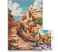 Jigsaw Puzzles for Teenagers 1000 Pieces Mesa Verde National Park Toy Intellectual Game Enhance Memory Birthday Gifts Size 50x75cm