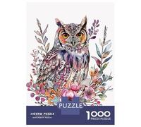 Jigsaw Puzzles for Teenagers 1000 Pieces Minimalist Owl Paint Adult Puzzles Toy Wall Decor But Fun And Humorous Unique Gifts for Birthday And Christmas 38x26cm/1000pcs