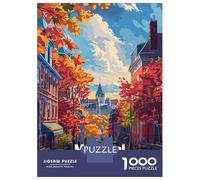 Jigsaw Puzzles for Teenagers 1000 Pieces Montreal Canada Autumn Cityscape Puzzles for Adults Anti-Stress Toys Wall Art Birthday And Unique Gifts 38x26cm/1000pcs