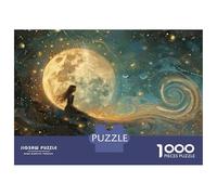 Jigsaw Puzzles for Teenagers 1000 Pieces Moonlit Fantasy A Whimsical Night Sky Puzzle for Adults Toy Wall Decor Difficult Challenge for Is Ideal As A Gift 52x38cm/1000pcs