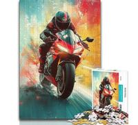 Jigsaw Puzzles for Teenagers 1000 Pieces Motorcycle Adult Puzzles,Relax Games Is Ideal As A Gift for The Whole Family (size 75x50cm)