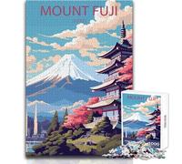 Jigsaw Puzzles for Teenagers 1000 Pieces Mount Fuji Japan Challenging Game Toys Difficult Challenge Great Gift Size 50x75cm