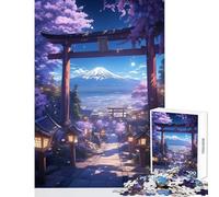 Jigsaw Puzzles for Teenagers 1000 Pieces Mount Fuji Landscape DIY Toys Great Gift Educational Game Decompressing Intellectual Size 38x26cm