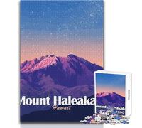 Jigsaw Puzzles for Teenagers 1000 Pieces Mount Haleakala, Hawaii at Night Toy Intellectual Game Enhance Memory Birthday Gifts Size 38x52cm