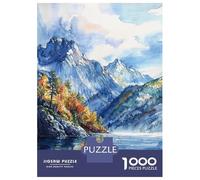 Jigsaw Puzzles for Teenagers 1000 Pieces Mountain Autumn Calm Jigsaws for Adults Fun Games For Family Fun for Is Ideal As A Gift 52x38cm/1000pcs