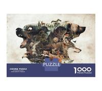 Jigsaw Puzzles for Teenagers 1000 Pieces My Nature Surrealism Animal Tribute to The Predators An ... Teenager Puzzles Relax Games Perfect Decoration Birthday And Unique Gifts 38x26cm/1000pcs