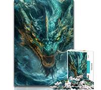 Jigsaw Puzzles for Teenagers 1000 Pieces Mysterious Dragon Adult Puzzles,Relax Games Is Ideal As A Gift for The Whole Family (size 75x50cm)