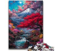 Jigsaw Puzzles for Teenagers 1000 Pieces Mysterious Mount Fuji Adult Jigsaw,Educational Games Wall Decoration Unique Birthday And Xmas Gifts (50x75cm)