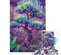 Jigsaw Puzzles for Teenagers 1000 Pieces Mystical Forest Tree Adult Jigsaw Puzzle Hands-on Game For Family Fun Difficult And Challenge (size 38x26cm)