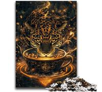 Jigsaw Puzzles for Teenagers 1000 Pieces Mystical Jaguar Spirit Help The Brain Exercise Addictive Toys to Cultivate Patience Suitable for Couples 26x38cm