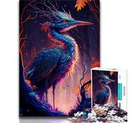 Jigsaw Puzzles for Teenagers 1000 Pieces Mysticism Ostrich 1000 Piece Jigsaw,Artistic Wall Decor & Birthday Gift Idea for Friends, Home Office 38x26cm