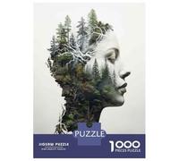 Jigsaw Puzzles for Teenagers 1000 Pieces Nature in Her Heart Puzzle for Adults Relaxing Games Difficult Challenge Parent-child Interaction 38x26cm/1000pcs