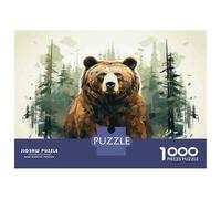 Jigsaw Puzzles for Teenagers 1000 Pieces Nature's Majesty The Mighty Bear Puzzle for Adults Toy Wall Decor Difficult Challenge for Is Ideal As A Gift 70x50cm/1000pcs