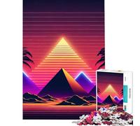Jigsaw Puzzles for Teenagers 1000 Pieces Neon Dreams of The Pharaoh Challenging Game Toys Educational Game Enhance Memory Secret Santa Gifts (Size 38x26cm)