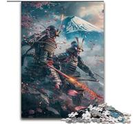 Jigsaw Puzzles for Teenagers 1000 Pieces Ninja at The Foot of Mount Fuji, Family Entertainment Toys Is Ideal As Gifts for The Whole Family for 14+ (Size 26x38cm)