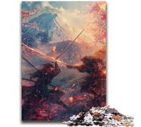 Jigsaw Puzzles for Teenagers 1000 Pieces Ninja at The Foot of Mount Fuji Vibrant And Unique Design Relaxing & Challenging Puzzle Experience 50x75cm