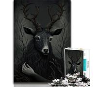 Jigsaw Puzzles for Teenagers 1000 Pieces Nocturnal God Deer 1000 Pieces for Teenagers,Learning Educational Toys Family Games Unique Birthday And Gifts (size 75x50cm)