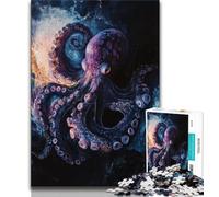 Jigsaw Puzzles for Teenagers 1000 Pieces Octopus,Educational Games Home Decoration Birthday Present,Gifts,Wall Art (75x50cm)