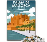 Jigsaw Puzzles for Teenagers 1000 Pieces Palma De Mallorca Spain for And 14 Years And over Educational Challenge Fun Activities at Home, Birthday Gifts, Travel Gifts (size 38x26cm)