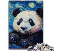 Jigsaw Puzzles for Teenagers 1000 Pieces Panda Night Sky Suitable for People Aged 14 And Above Educational Game Challenge Toy Gift For Birthdays 26x38cm