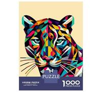 Jigsaw Puzzles for Teenagers 1000 Pieces Panther Wpap Pop Art Puzzle for Adults Relaxing Games Home Decoration for Is Ideal As A Gift 52x38cm/1000pcs
