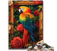 Jigsaw Puzzles for Teenagers 1000 Pieces Parrot Vibrant And Unique Design Relaxing & Challenging Puzzle Experience 26x38cm