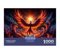 Jigsaw Puzzles for Teenagers 1000 Pieces Phoenix Rising Art Print Puzzle for Adults Toy Wall Decor Difficult Challenge for Is Ideal As A Gift 38x26cm/1000pcs