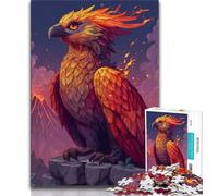 Jigsaw Puzzles for Teenagers 1000 Pieces Phoenix,Stress Reliever Staycation Kill Time Wishlist with Santa Claus (38x26cm)