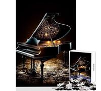 Jigsaw Puzzles for Teenagers 1000 Pieces Piano Colorful Adult Jigsaw Puzzles Precision Cutting Help The Brain Exercise Great Gifts for Gaming (38x26cm)