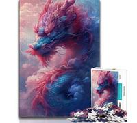 Jigsaw Puzzles for Teenagers 1000 Pieces Pink Dragon Teenager Puzzles,Unique Birthday And Gifts for Age 14 Years Up (size 75x50cm)