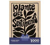 Jigsaw Puzzles for Teenagers 1000 Pieces Plante Des Sentiments Puzzles for Adults Hands-on Game Improve Memory Parent-child Interaction 52x38cm/1000pcs